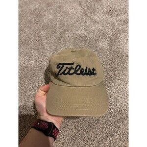 Titleist Disney Adult Unisex Beige Solid‎ Adjustable Golf Cap Hat